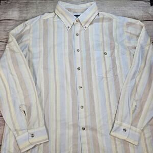 Par Four Sportswear Vintage Button-Down Stripped Men's Size XL